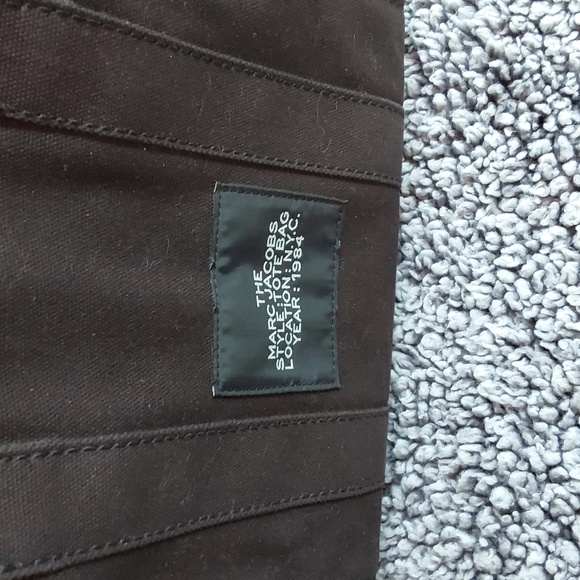 MARC JACOBS THE TOTE BAG BLACK CANVAS SIZE SMALL - Picture 4 of 5